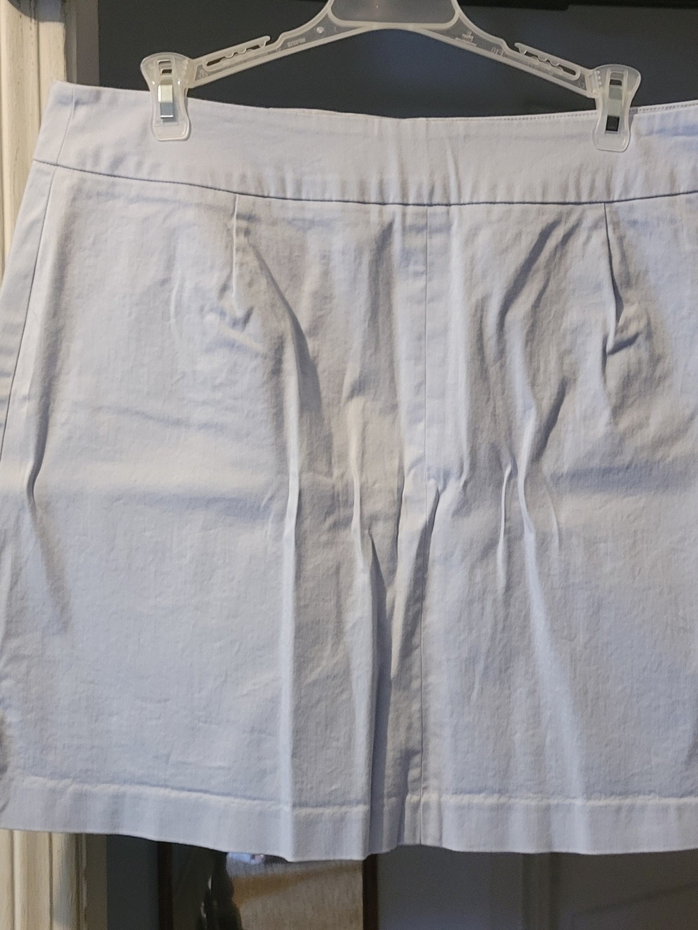 Crisp White Pleated Mini Skirt
